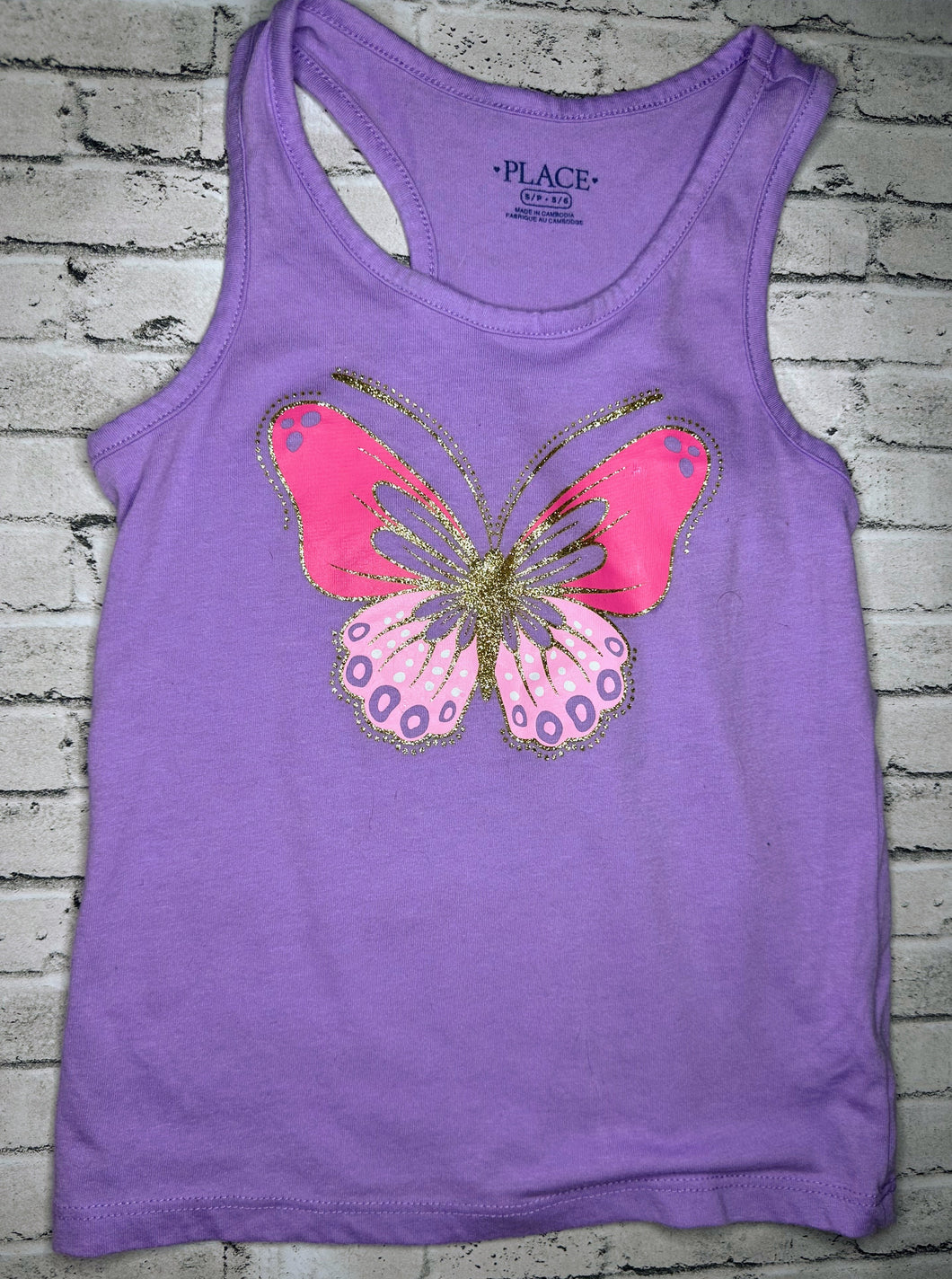 Children’s Place: Butterfly Glitter Tank- 5/6
