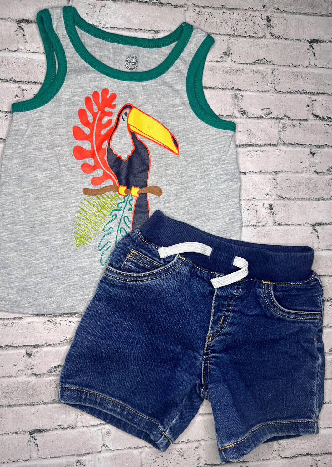 2pc Tucan Tank + Shorts Set - 12m