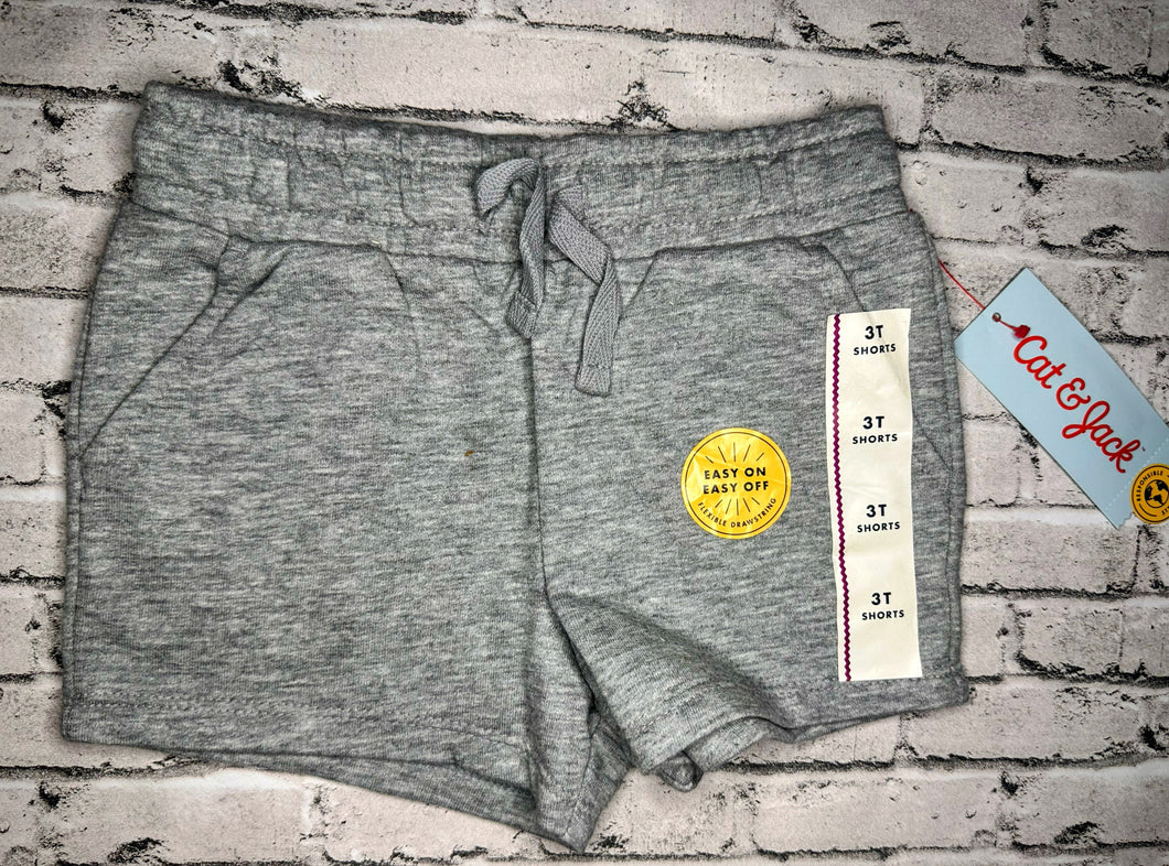 Cat & Jack: Gray Soft Shorts- 3T NEW!