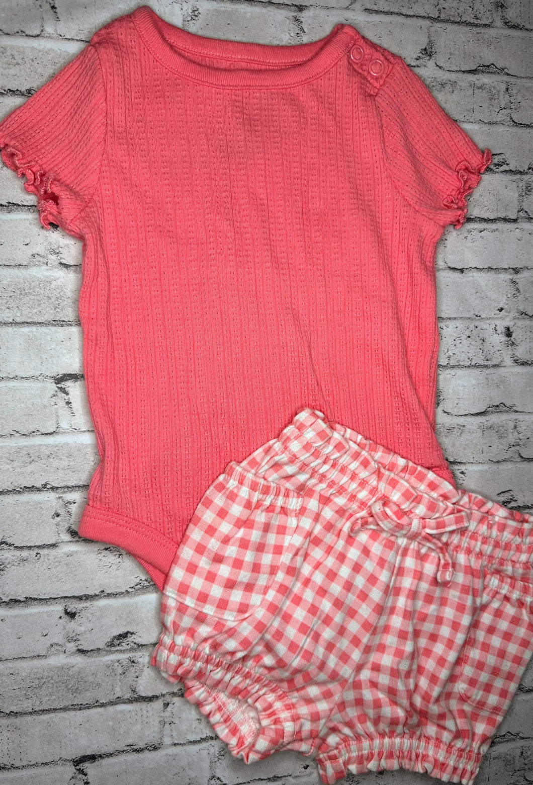Garanimals: 2pc Pink Summer Set- 3/6m