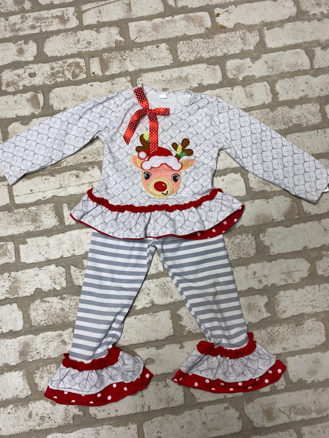 Reindeer Girl's Set (2T)