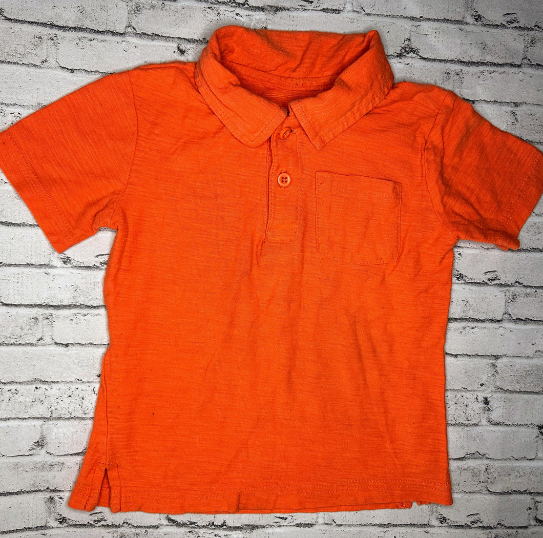 Peanut & Ellie: Orange Polo- 3T