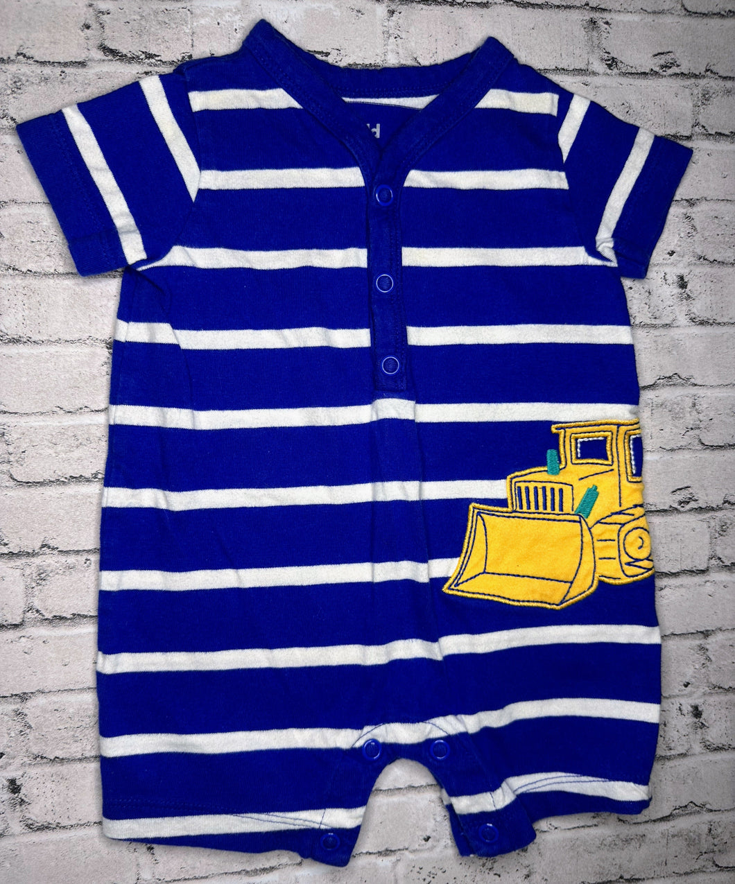 Carter’s: Bulldozer Romper- 0/3m