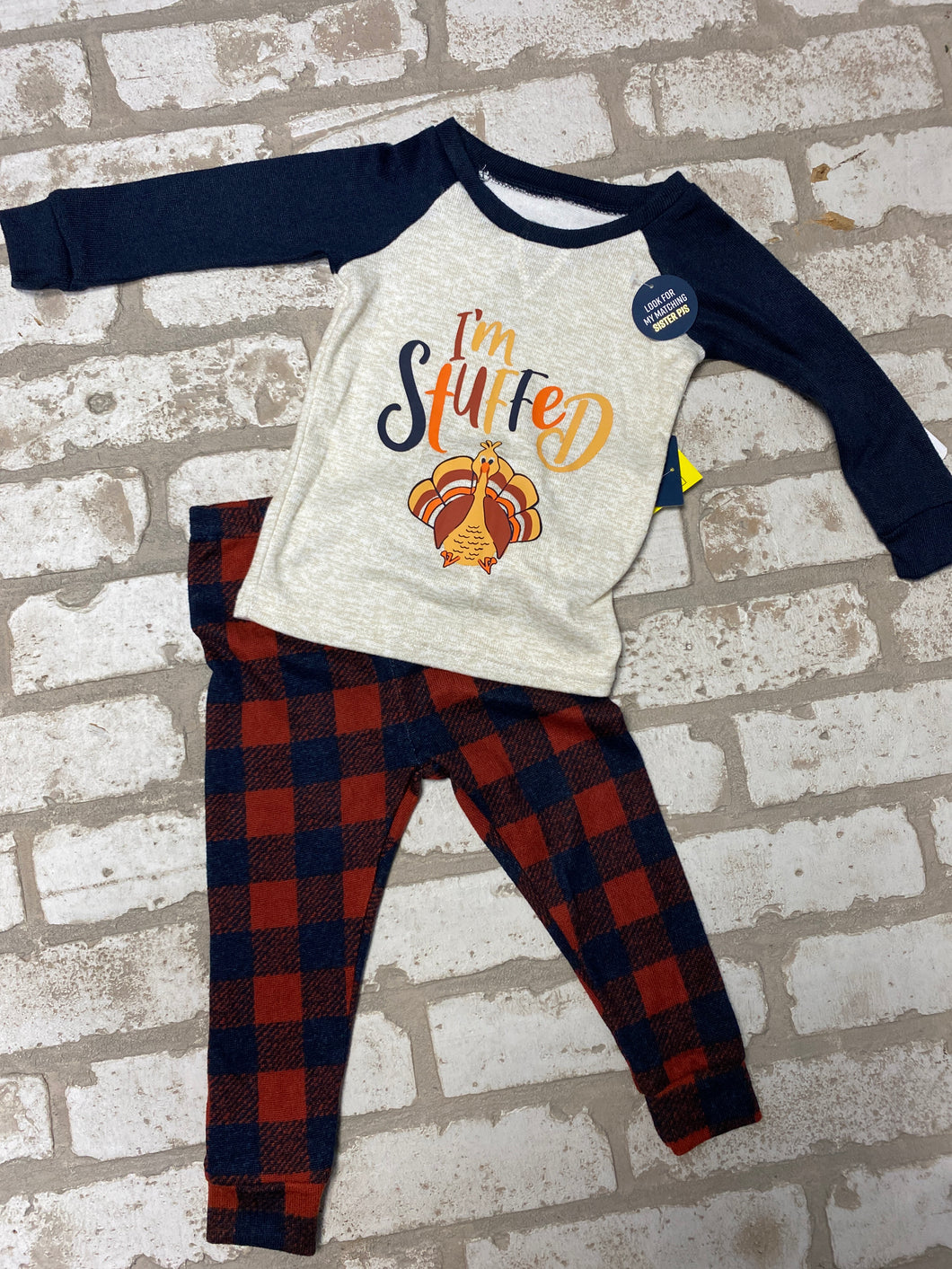 I'm Stuffed PJ's (12M) NEW