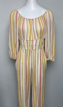 Load image into Gallery viewer, As U Wish Striped Jumpsuit- (L)

