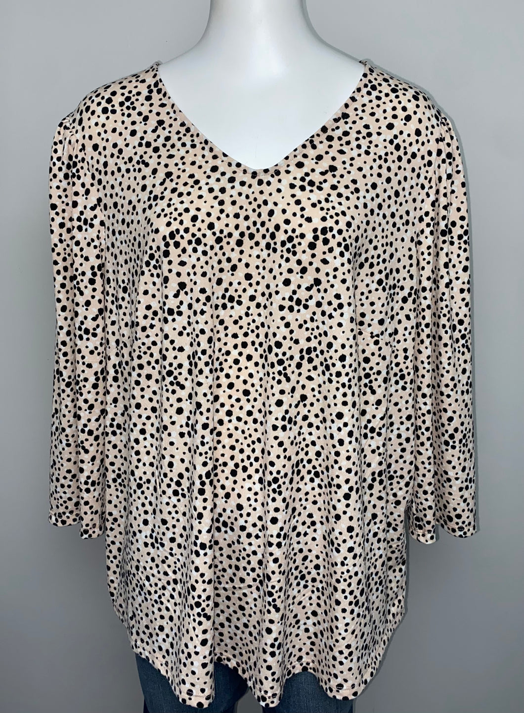 Adriana Papell Quarter Sleeve- (1X)