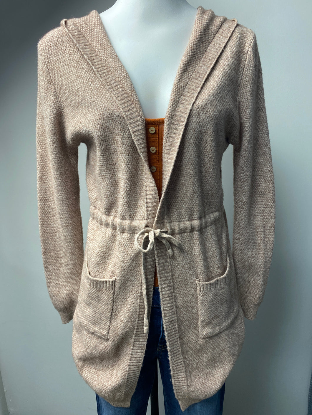 Tan Open Cardigan (L)