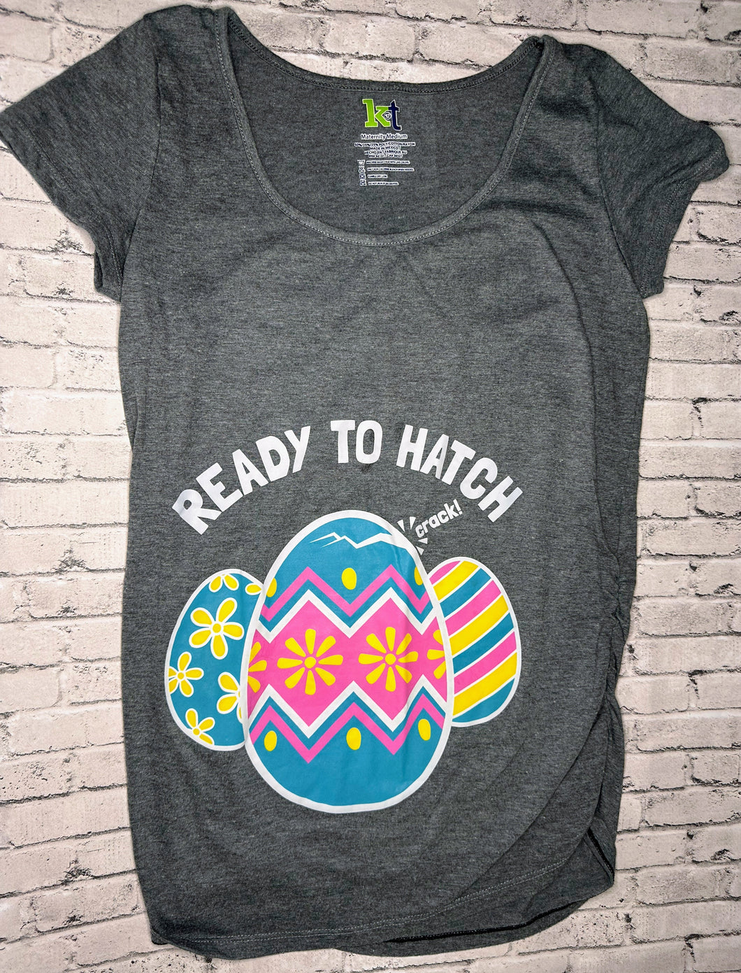 KT Maternity: “Ready to Hatch” Tee- Medium