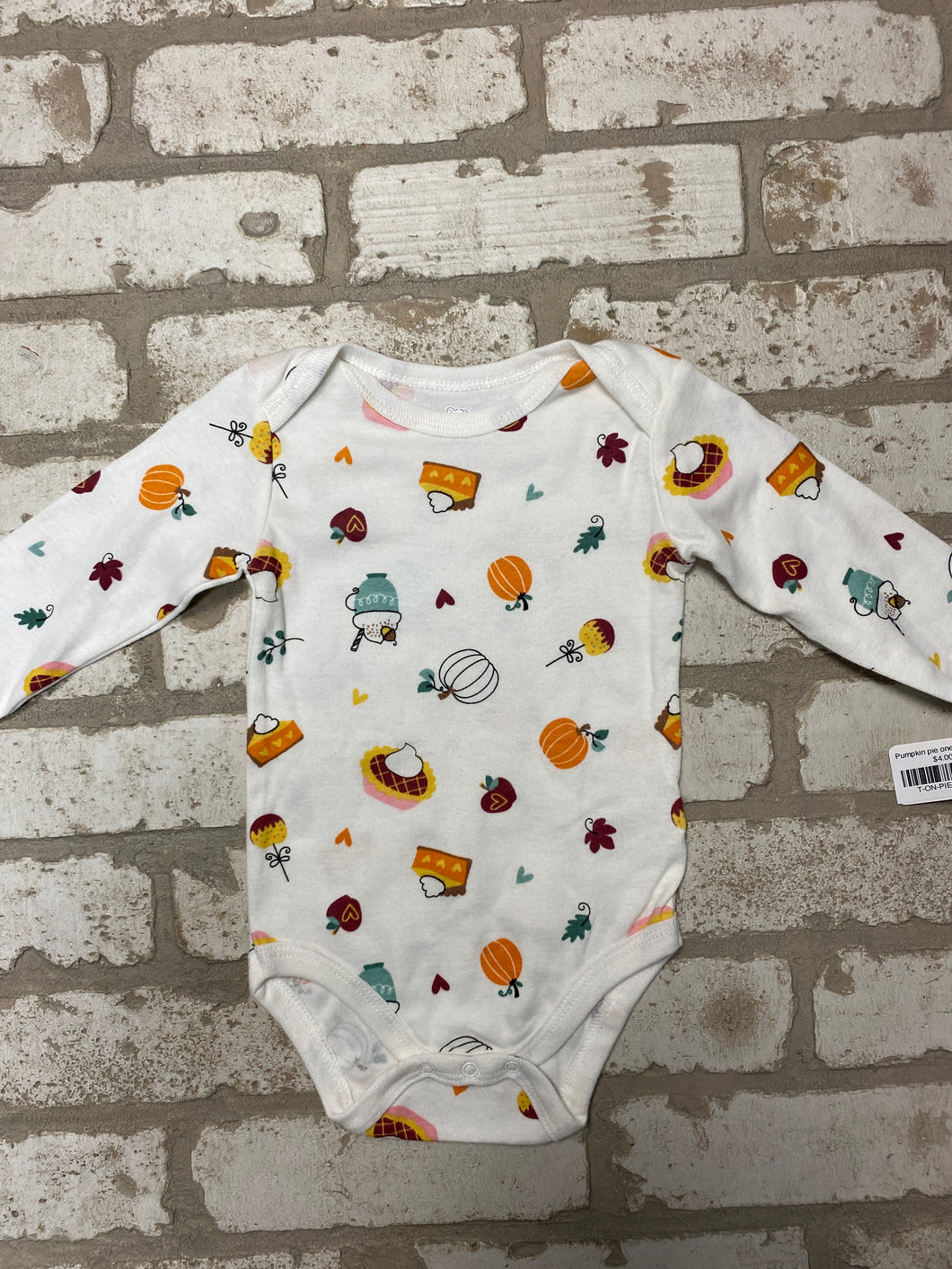 Pumpkin pie onesie (3/6M)