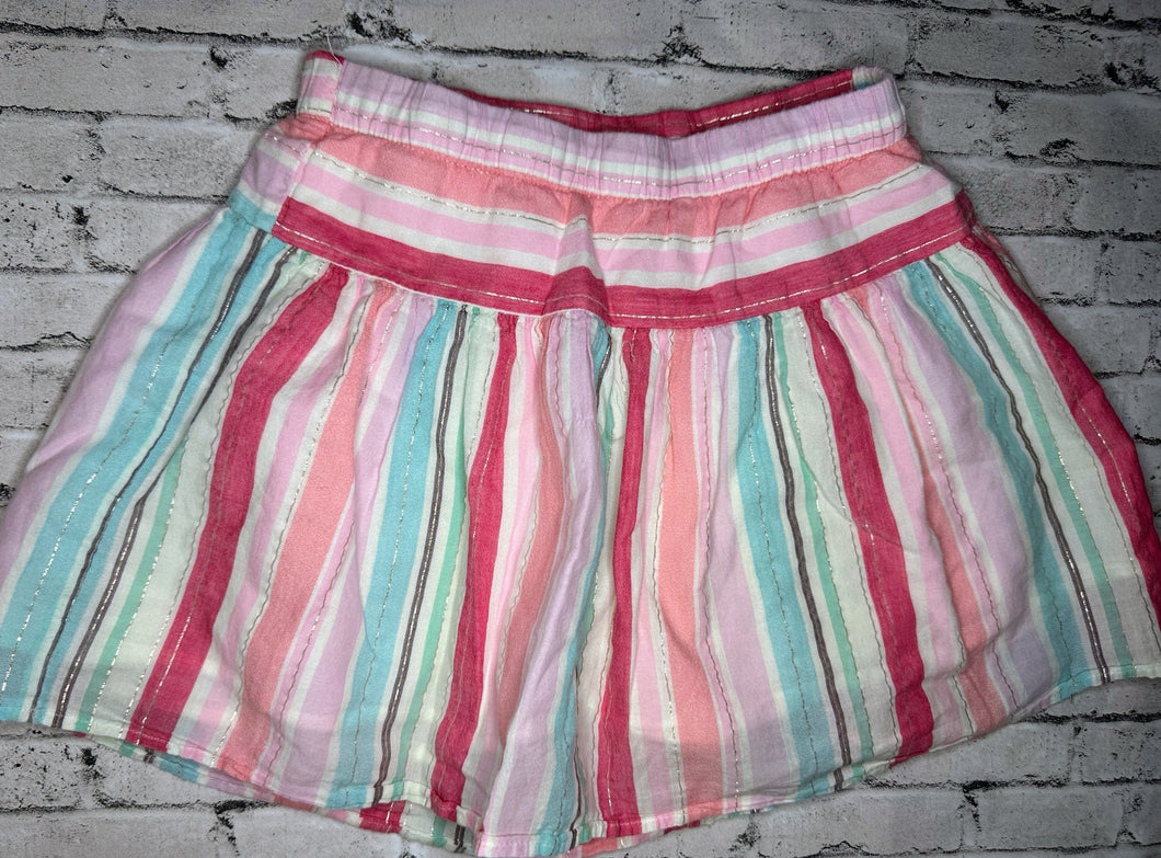 Sonoma: Pink/Blue Stripe Skirt- 6x