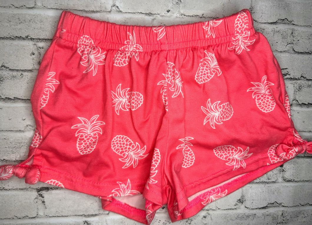 One Step Up- Pink Pineapple Shorts- 2T
