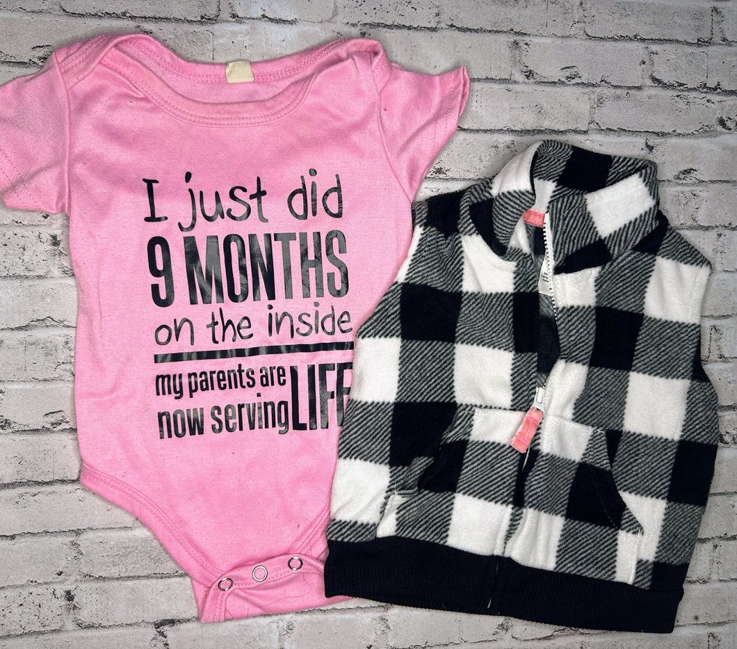 “Just Did 9 Months” + Vest Set- 3M