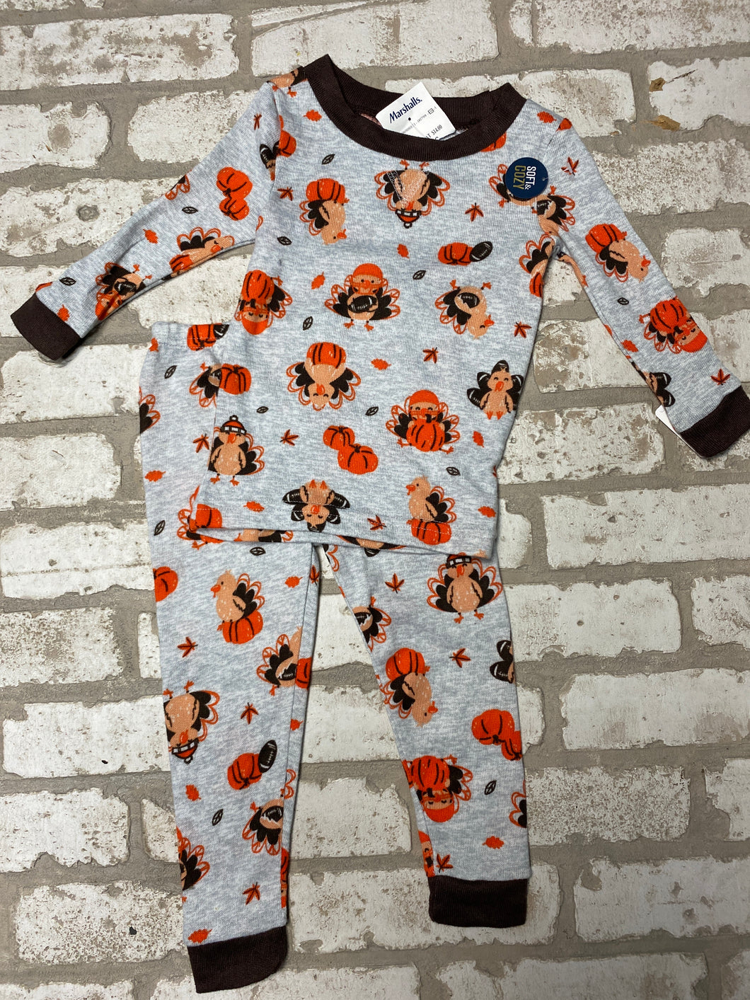 Turkey Football PJ'S (24M)NEW