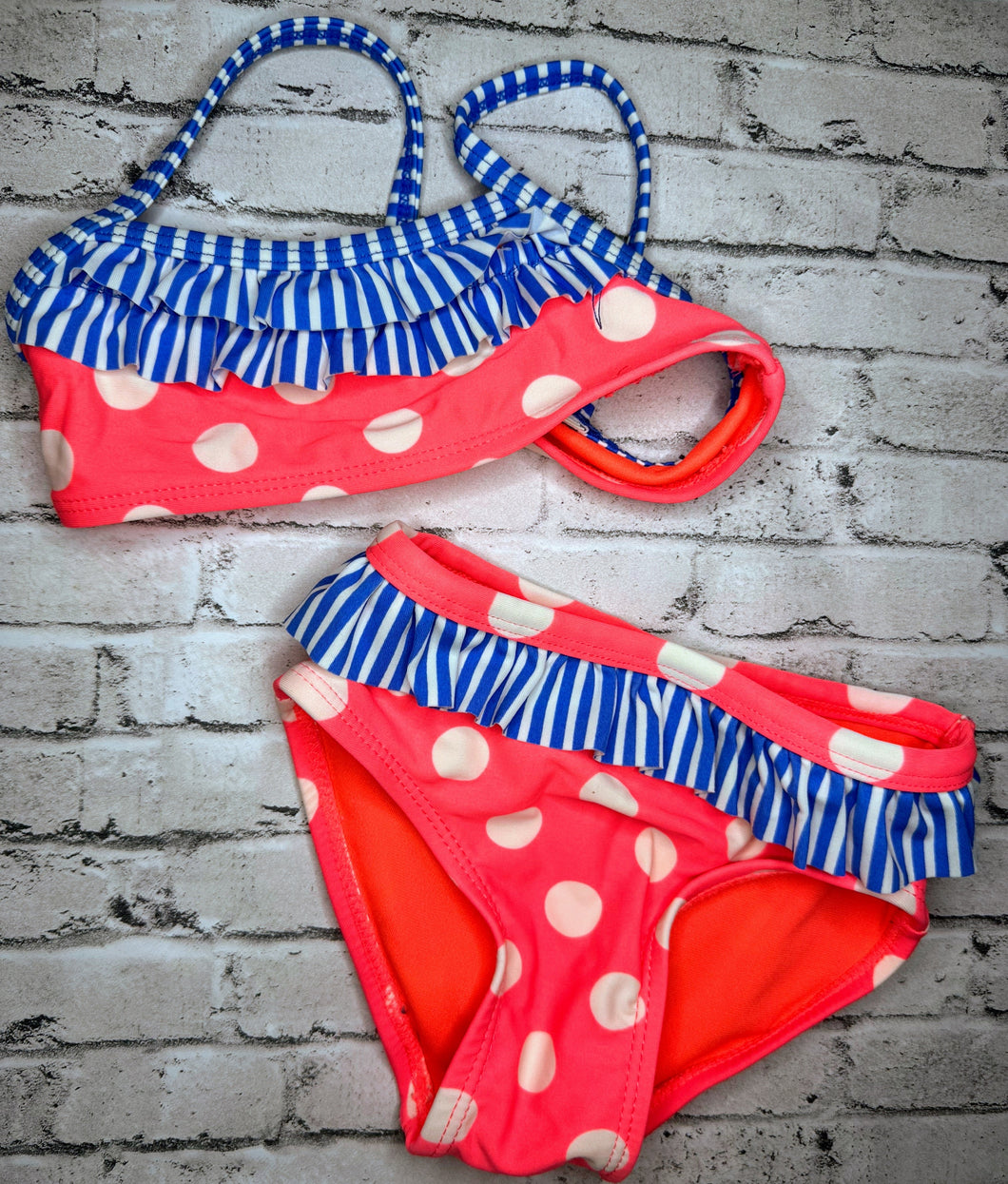 Breaking Waves: 2pc Dot Swim Set- 12/18m