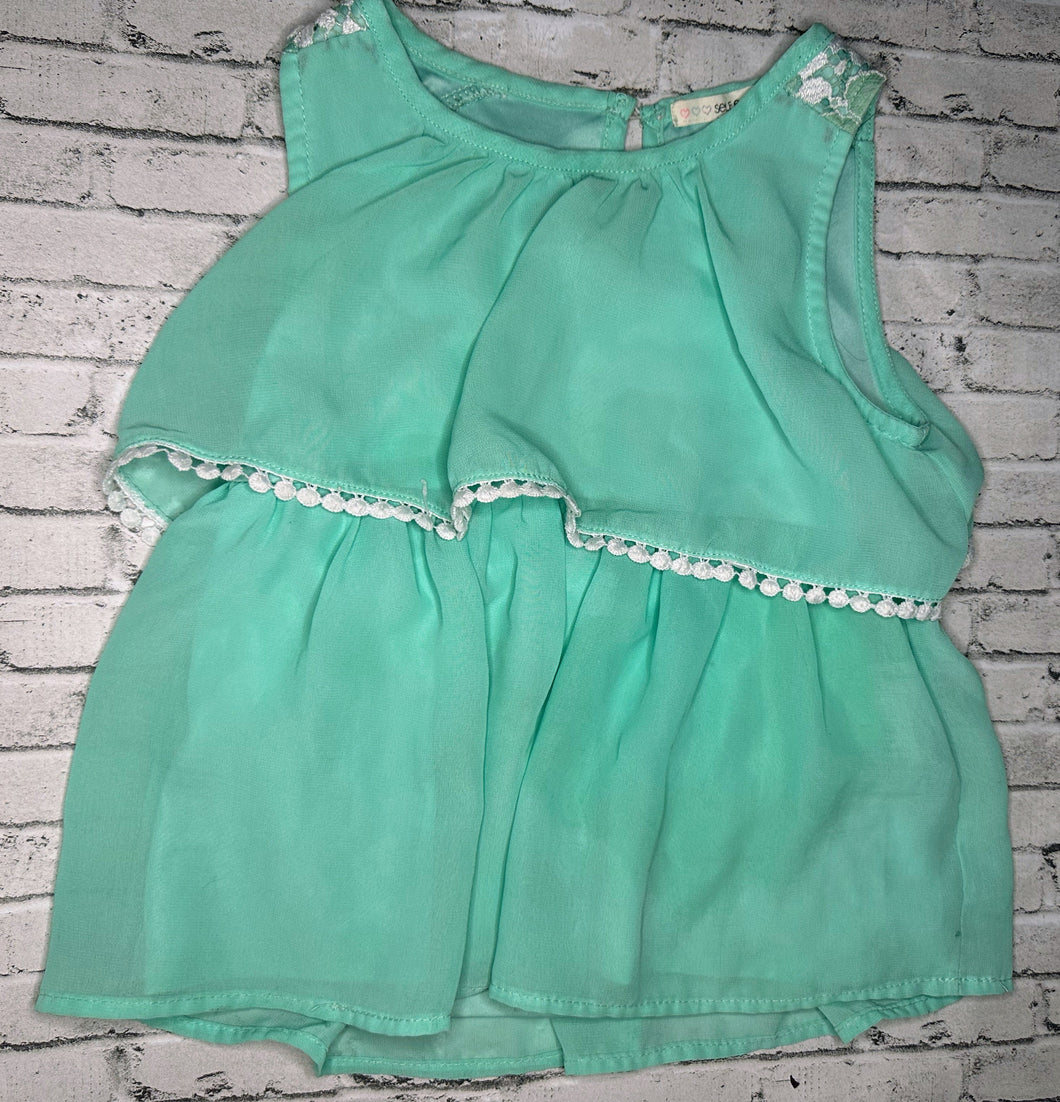 Self Esteem: Mint Layered Tank- 6/6x