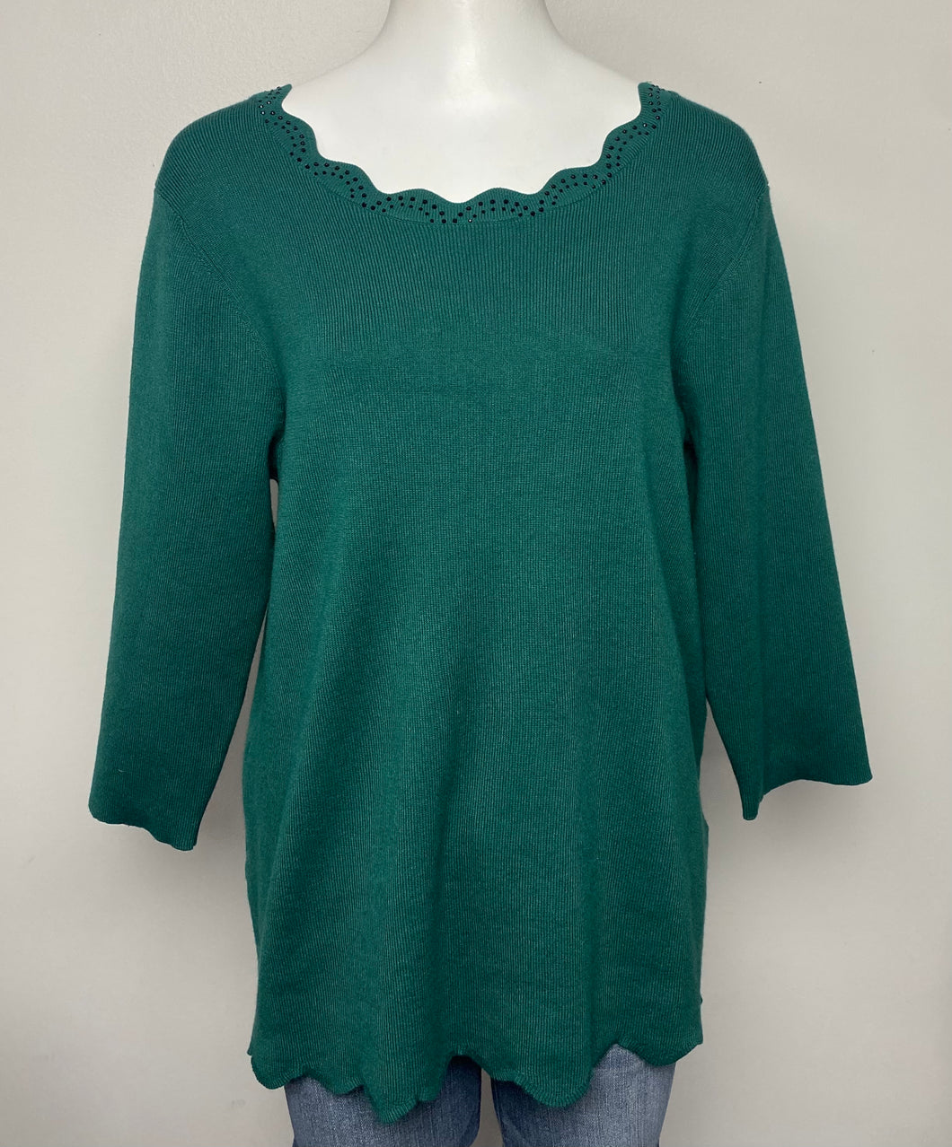 Cable & Gauge Sweater- (1X)