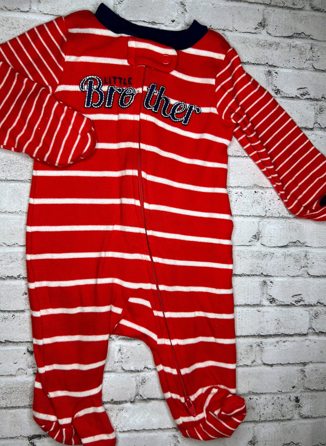 Carter’s: “Little Brother” Dual Zip Sleeper- Newborn