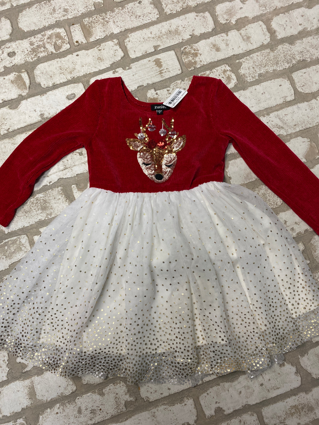 reindeer Xmas Dress 4-5