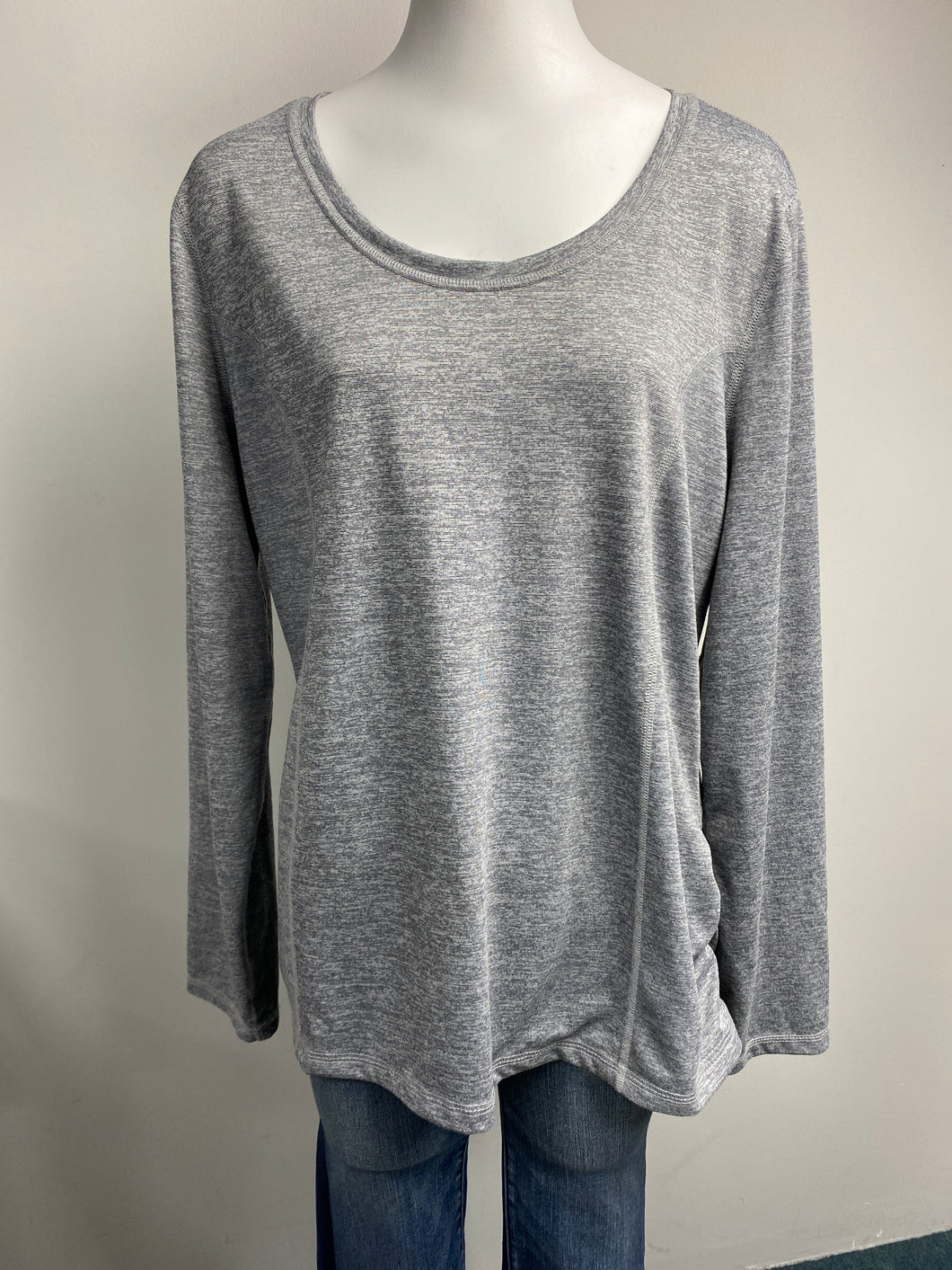 Grey Athletic Long Sleeve (XXL)
