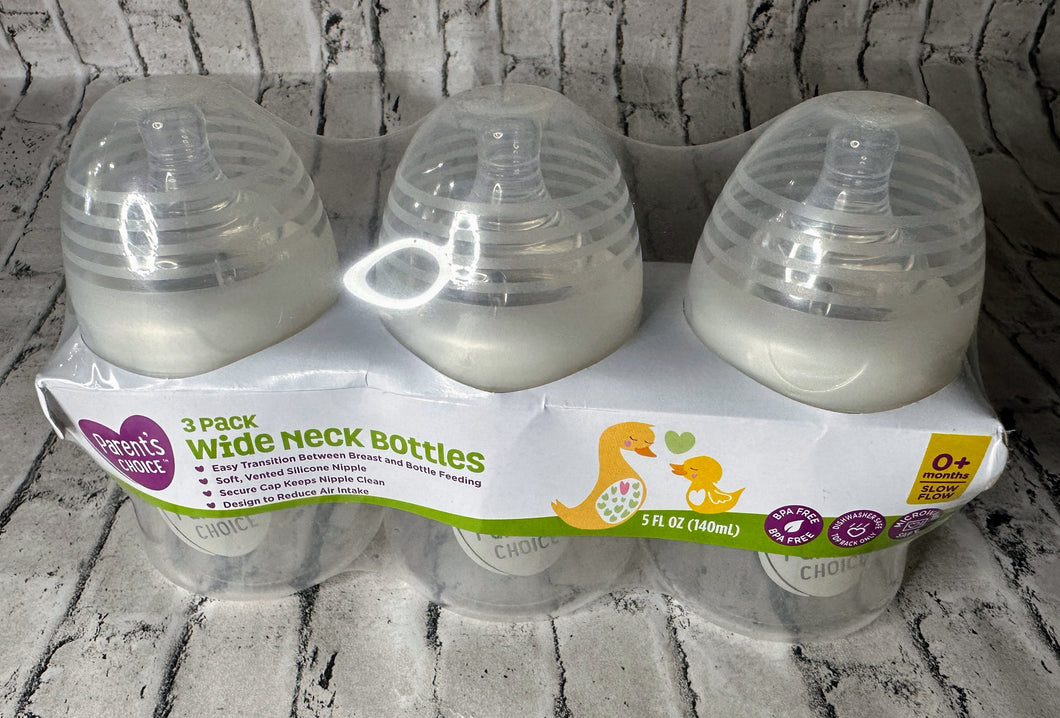 Parent’s Choice: 3pk 5oz Bottles - NEW!