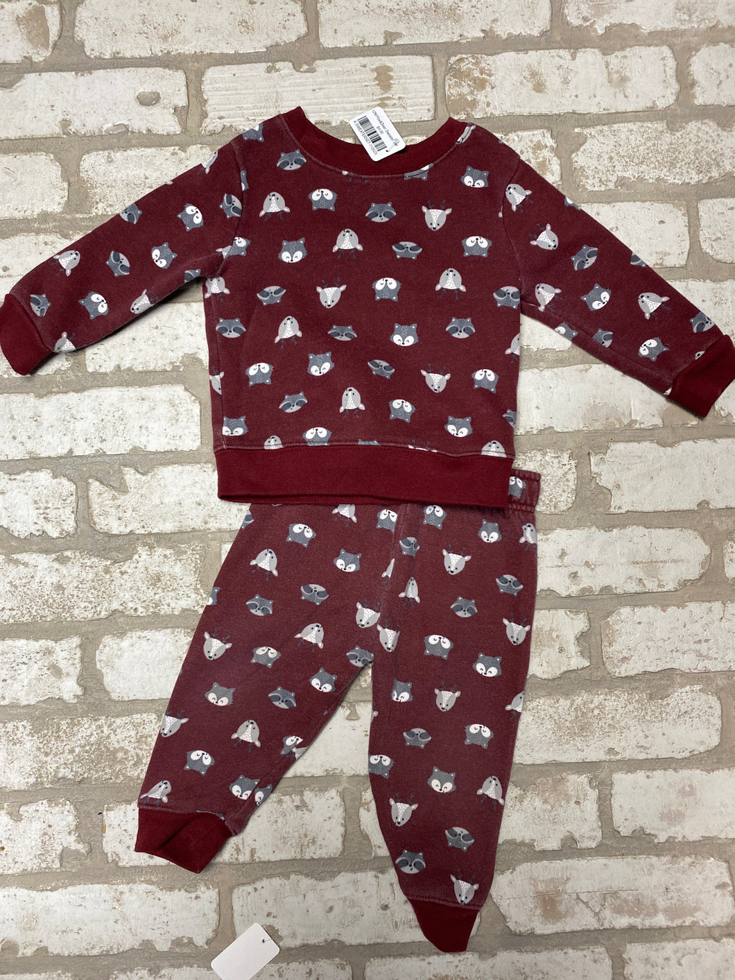 12M Fox&Deer Sweater Set