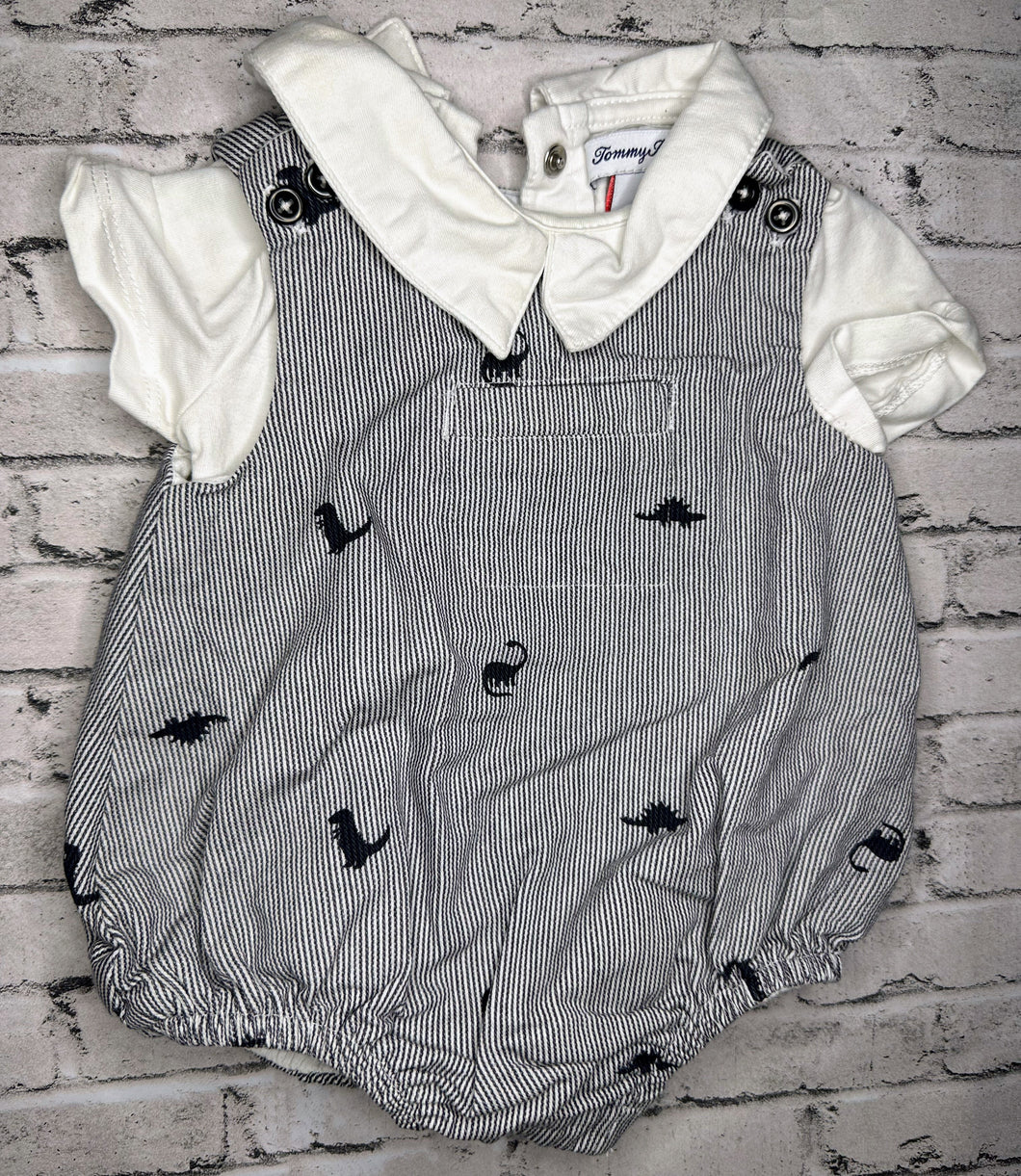 Tommy Bahama: 2pc Dino Summer Set- 0/3m