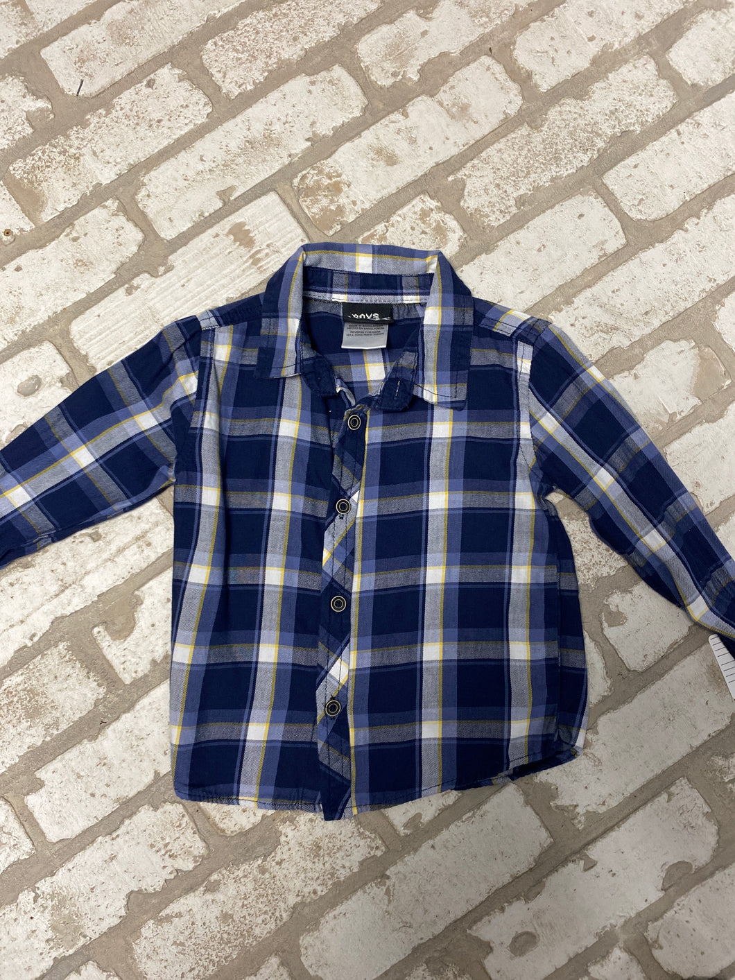 Boys Rock Plaid Shirt (2T)