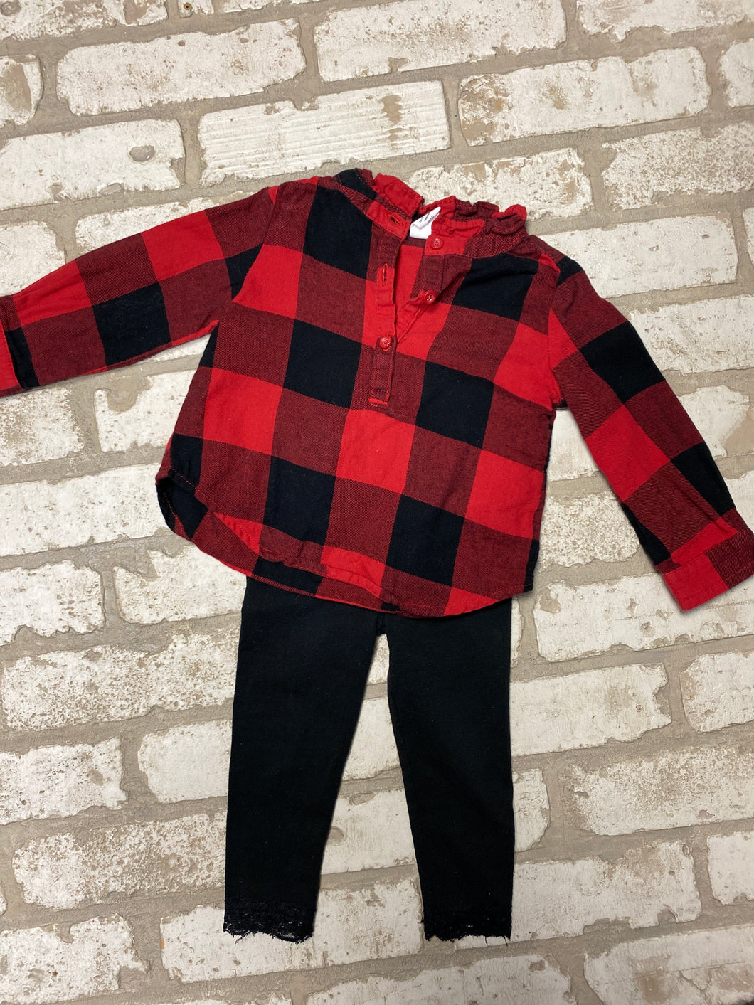 Red Plaid 2pc (12/18M)