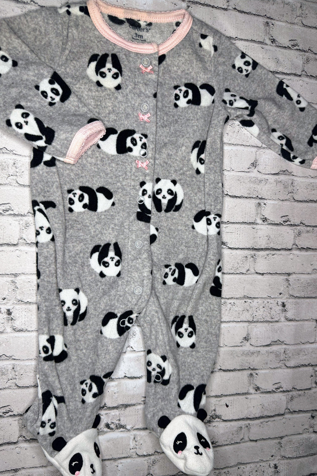 Carter’s: Fleece Panda Sleeper- 3M