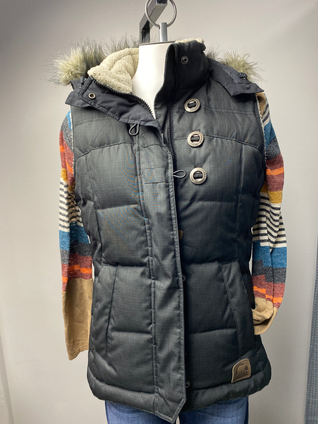 SOREL Vest (S) LIKE NEW Black