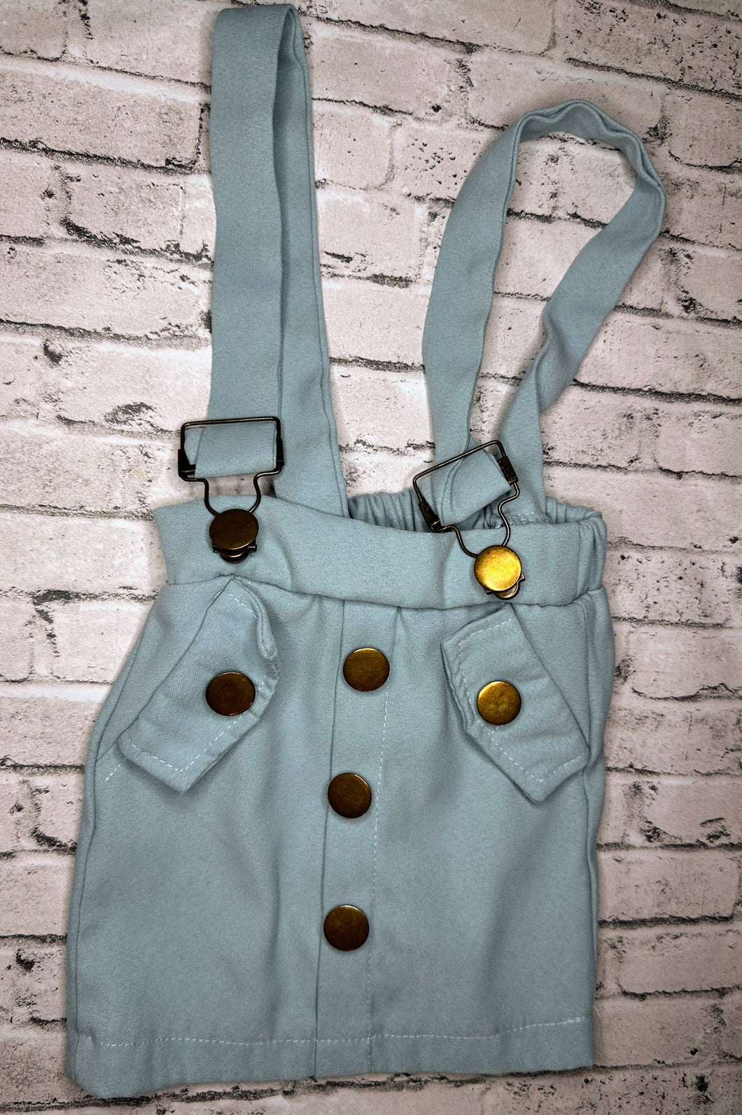 Blue Overall Skirt- 70(6/9m)