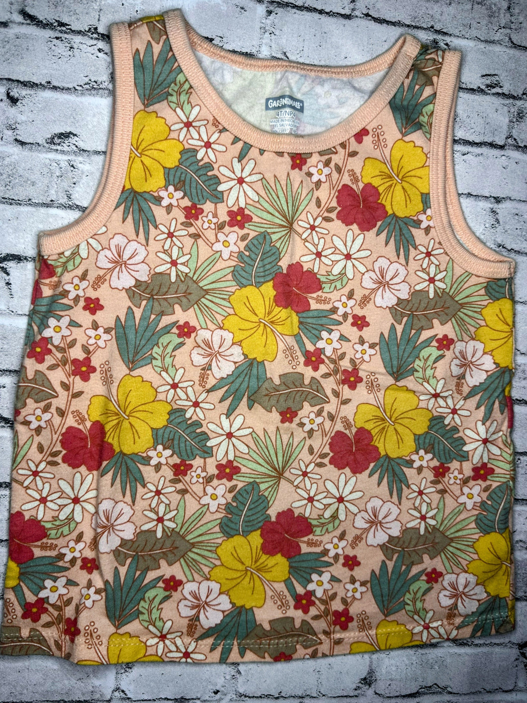 Garanimals: Pink Floral Tank- 4T