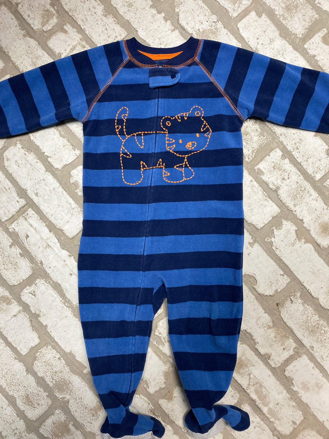 Carter Blue Striped Sleeper (18M)