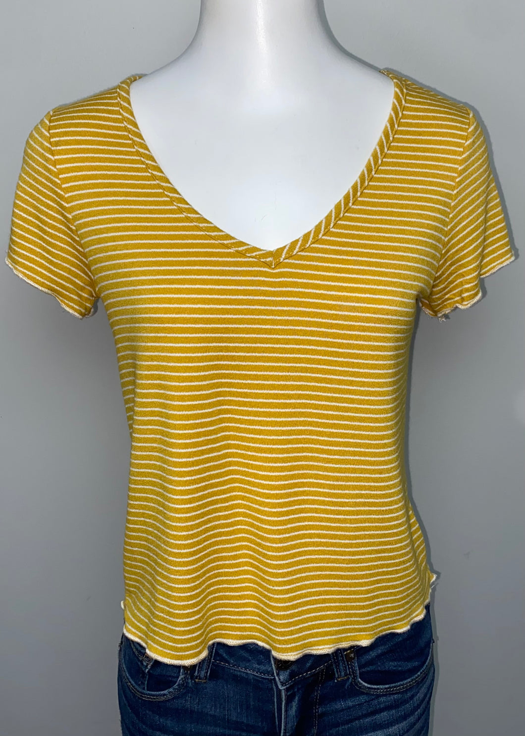 Olivia Rae Striped Tee- (M)