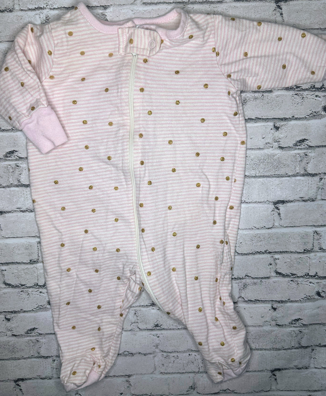 Gerber: Pink Dot Sleeper- Newborn