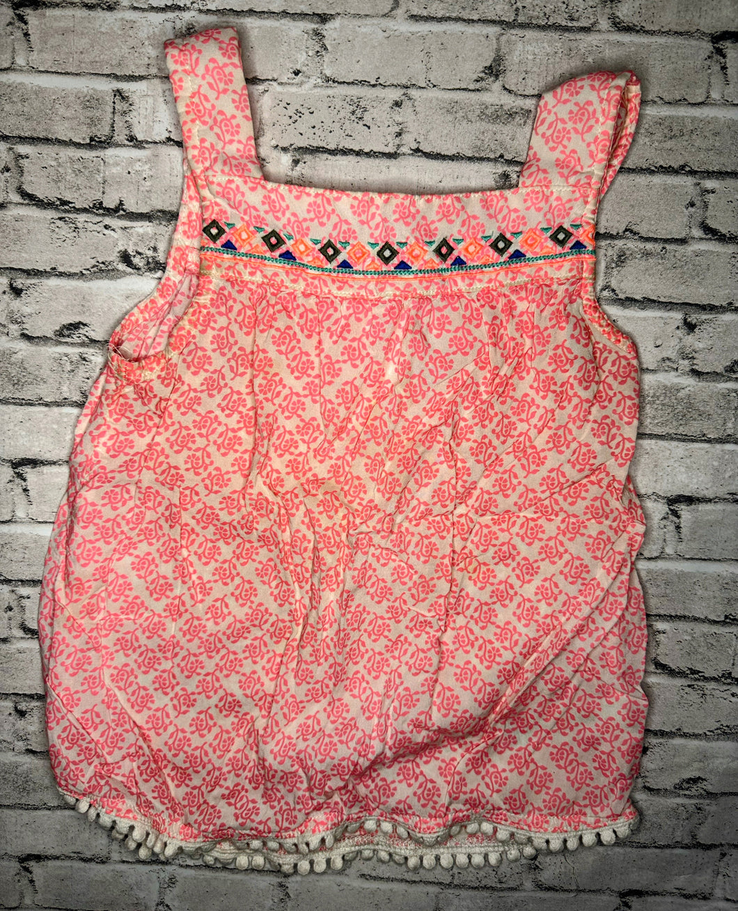 Carter’s: Pink Pom Tank- 4T