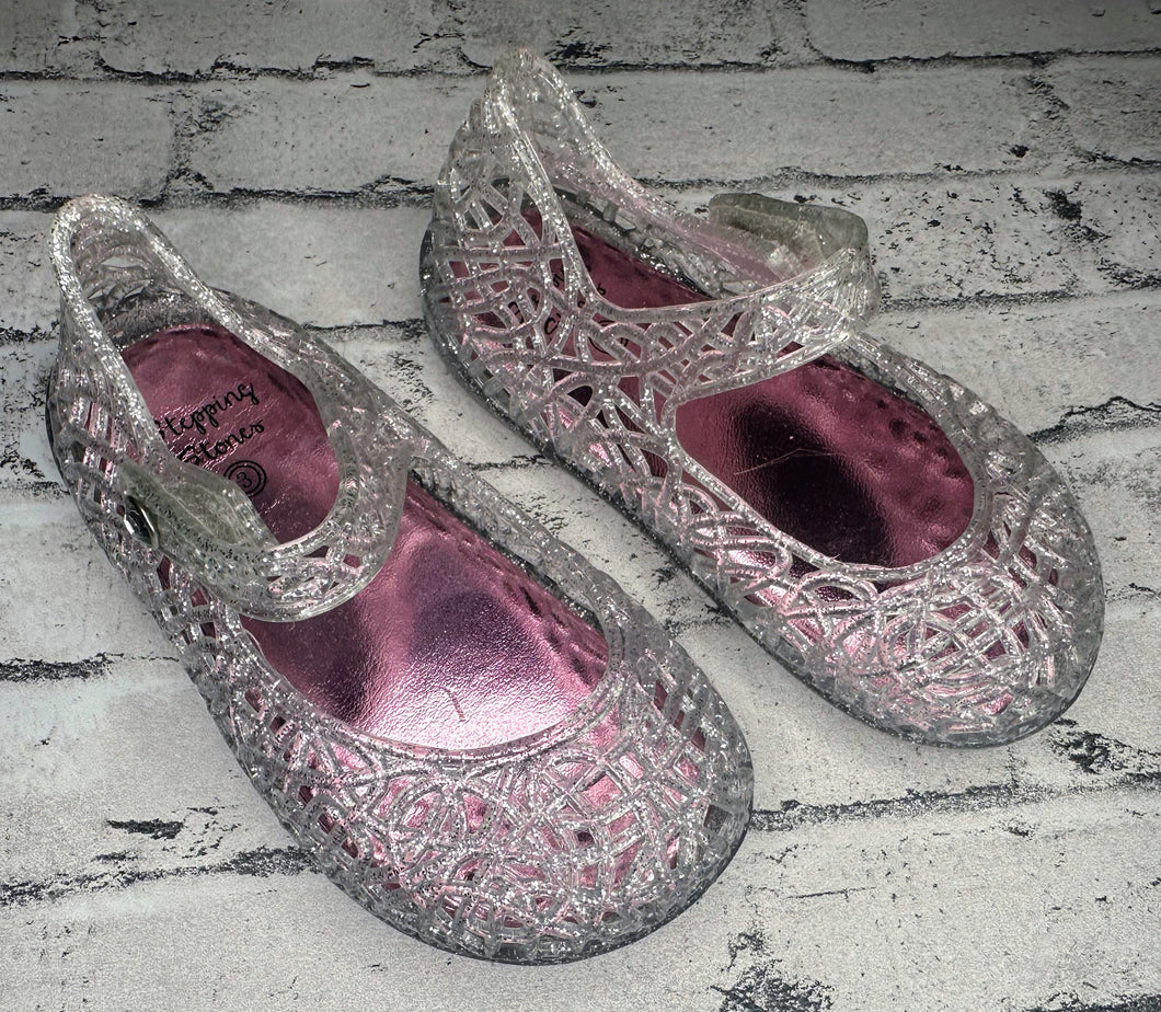 Stepping Stones: Clear Gel Sandles- 3c