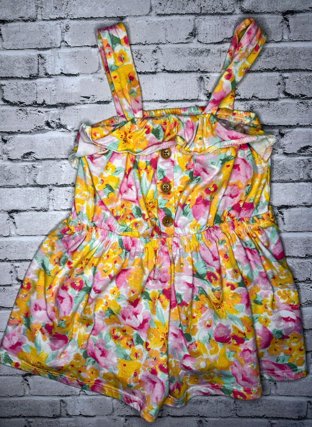 Oshkosh: Floral Romper- 2T