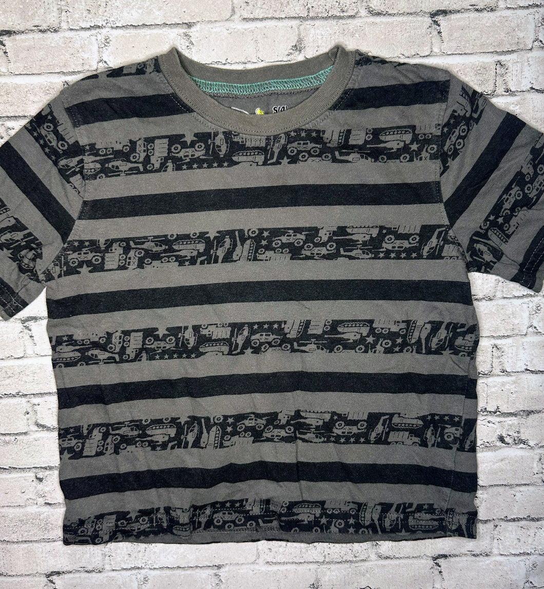 Jumping Beans: Vehicle Stripe Tee- 4T
