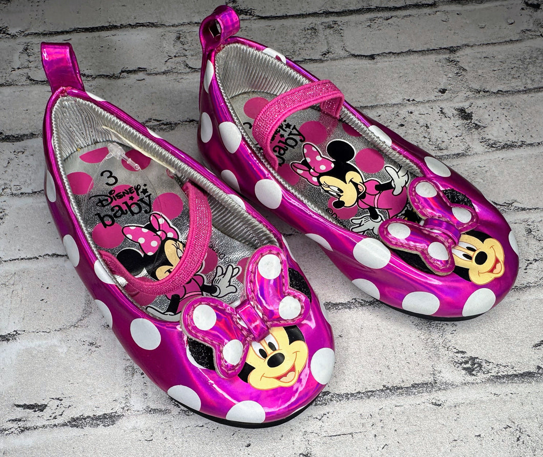 Disney: Pink Dot Minnie Shoes- 3c