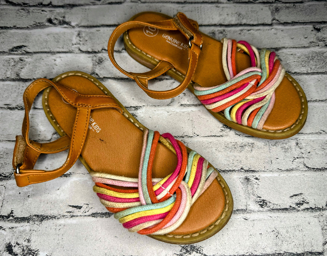 Genuine Kids: Rainbow Lace Sandles- 10c