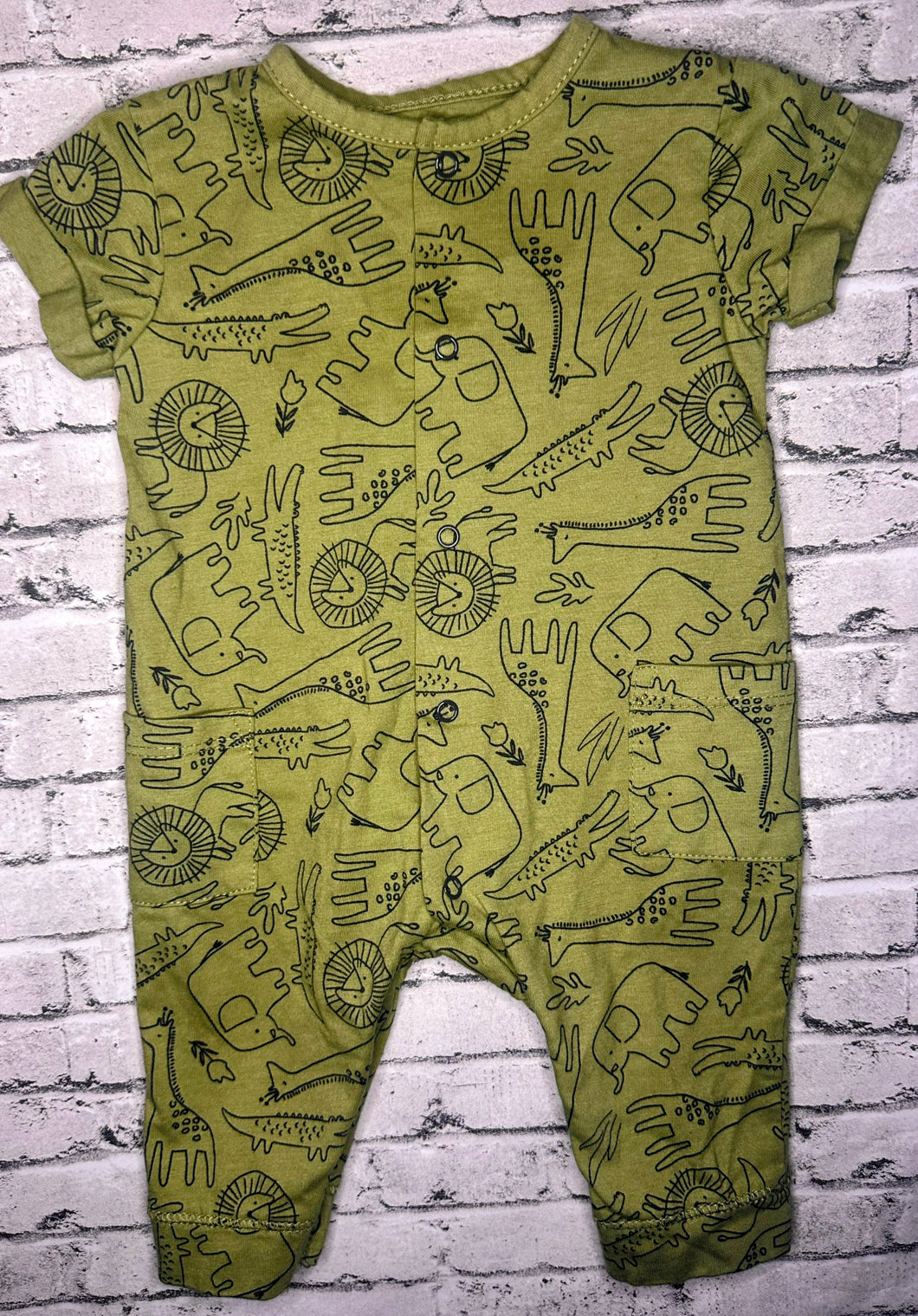 Offspring: Safari Romper- 3M