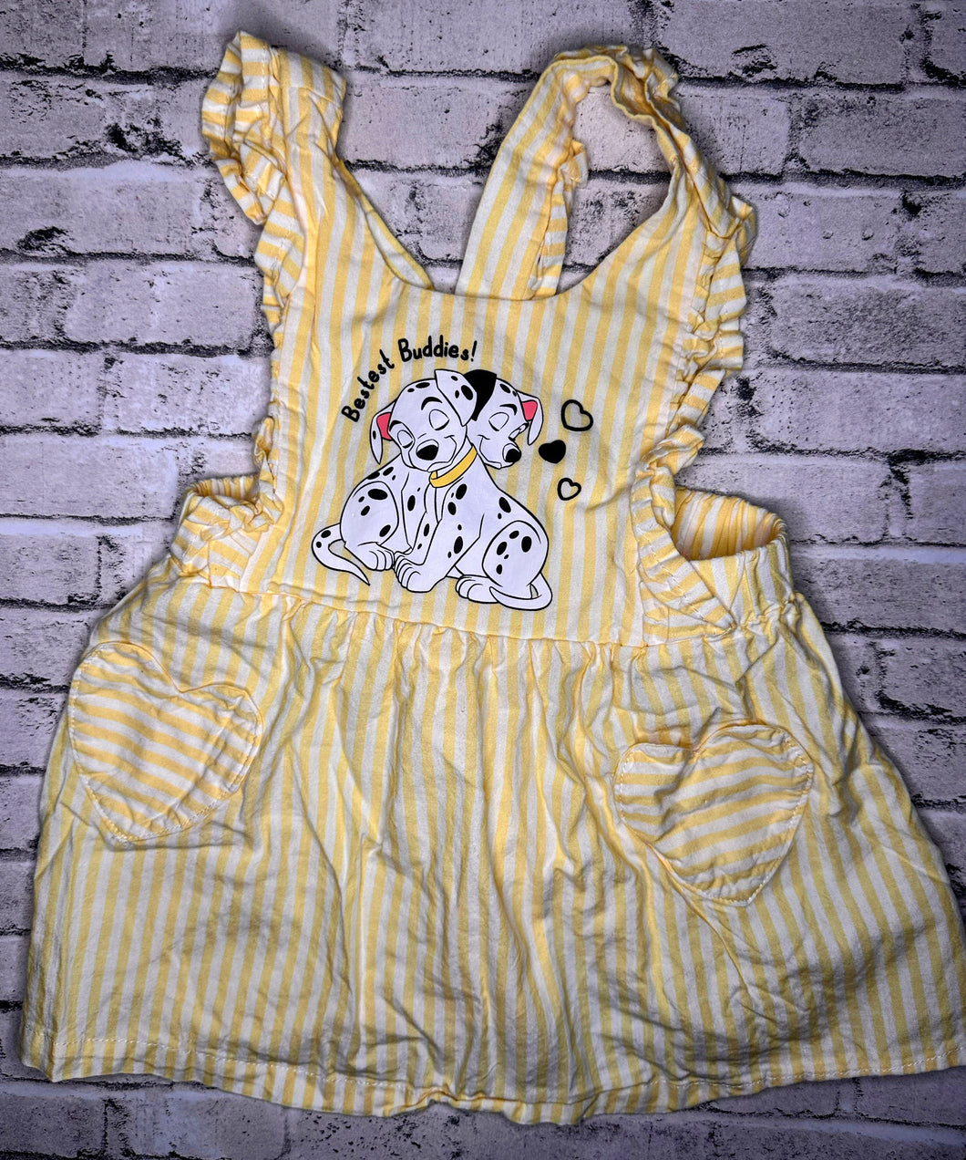 Disney: Dalmatian Overall Dress- 3/6m