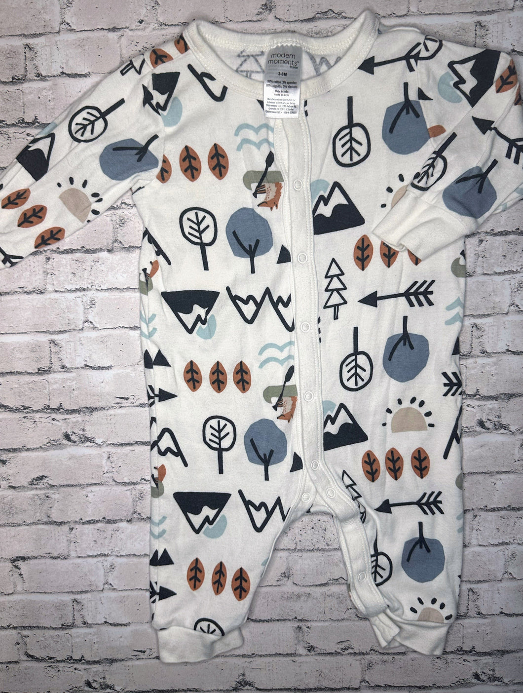 Modern Moments: Forest Jumpsuit- 3/6m
