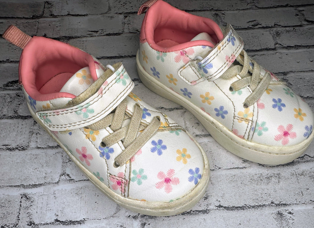 Carter’s: Floral Tennis Shoes- 6C