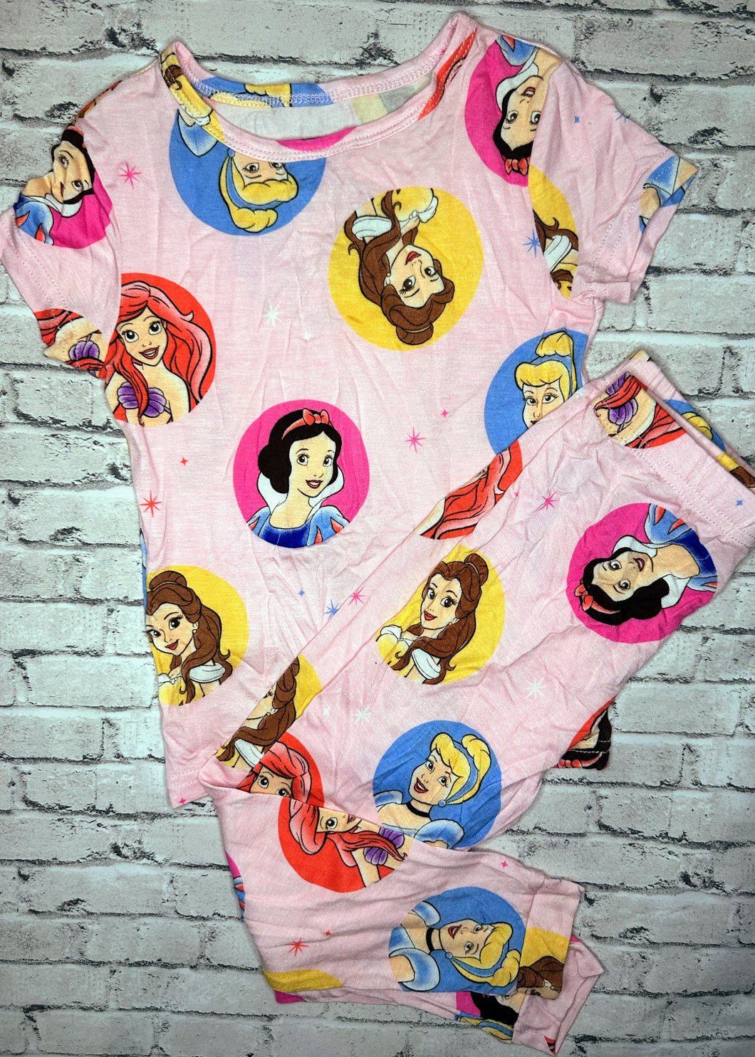 Disney: 2pc Princess PJ Set- 4