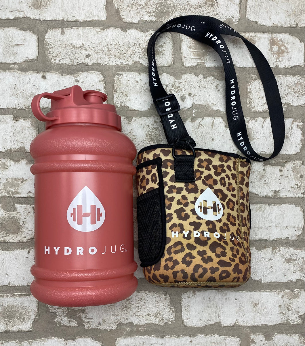 HydroJug + Leopard Sleeve