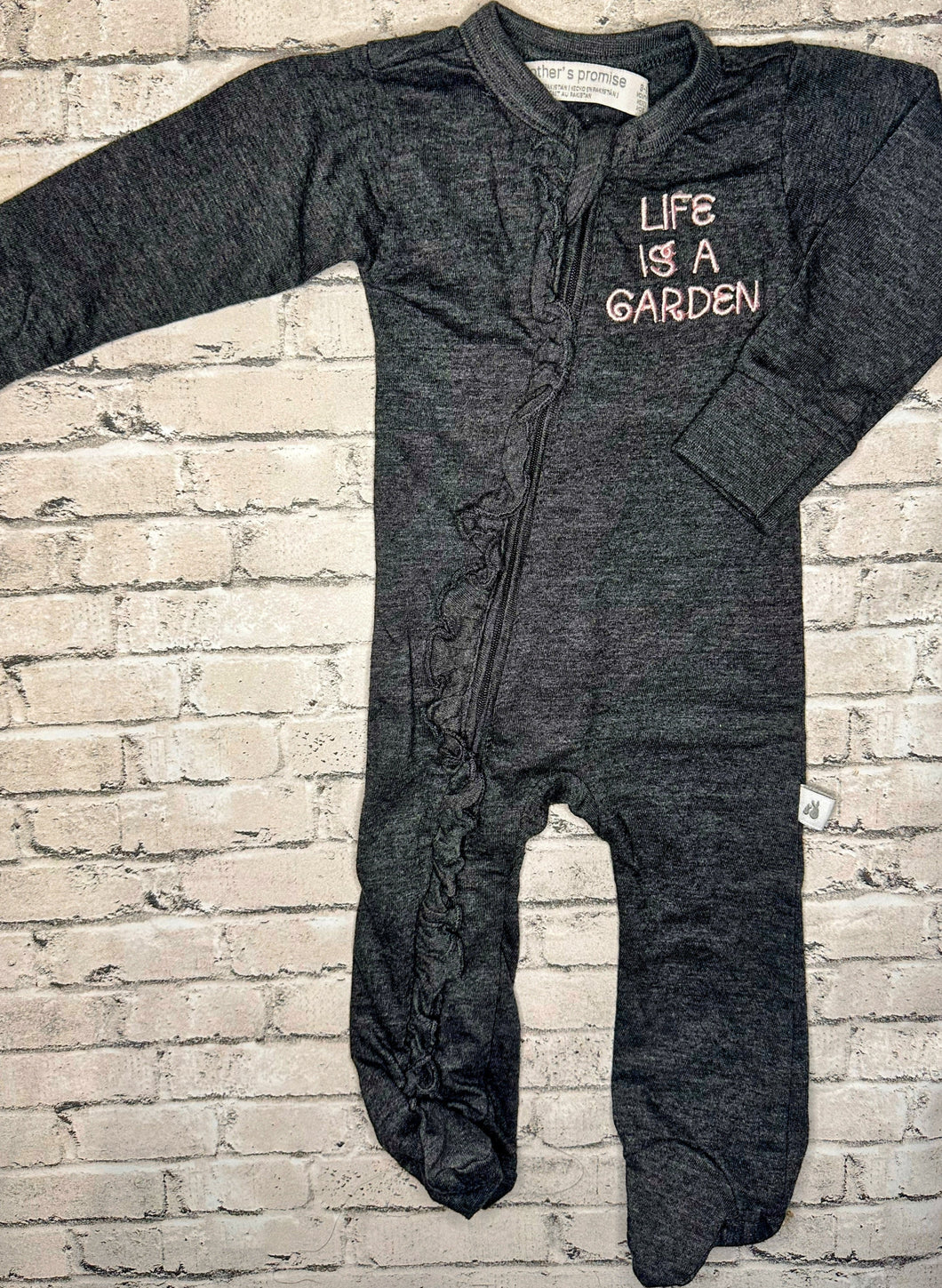 Mother’s Promise: “Life is a Garden” Sleeper- 3/6m