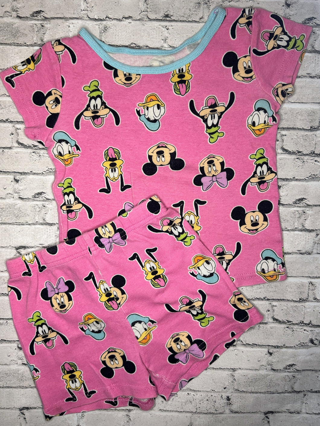 Disney: 2pc Pink Pj Set- 4