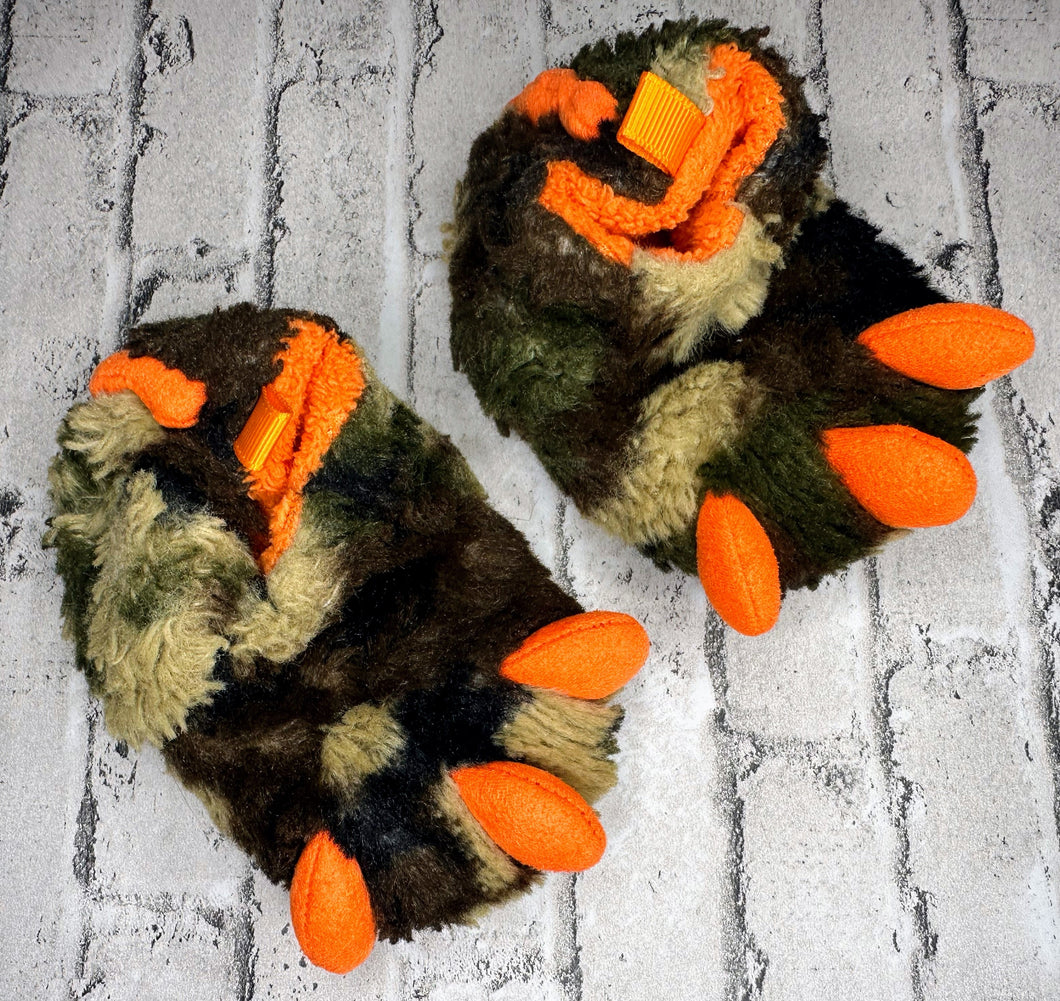 Wonder Nation: Furry Camo Slippers- 2c